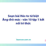 Soạn bài Héc-to từ biệt Ăng-đrô-mác | Ngữ văn 10 Kết nối tri thức