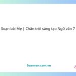 soạn bài mẹ chân trời sáng tạo ngữ văn 7