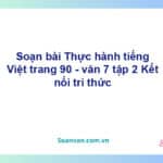 Soạn bài Thực hành tiếng Việt lớp 7 trang 90 Tập 2 | Kết nối tri thức Ngữ văn 7