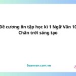 Đề cương ôn tập học kì 1 ngữ văn 10 chân trời sáng tạo