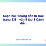 Soạn bài Hướng dẫn tự học lớp 9 trang 138 Tập 1 | Cánh diều Ngữ văn 9