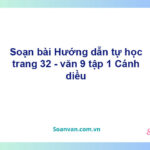 Soạn bài Hướng dẫn tự học lớp 9 trang 32 Tập 1 | Cánh diều Ngữ văn 9