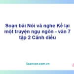 Soạn bài Kể lại một truyện ngụ ngôn | Cánh diều Ngữ văn 7