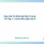 soạn bài tự đánh giá lớp 8 trang 127 tập 1 cánh diều ngữ văn 8