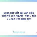 Soạn bài Viết bài văn biểu cảm về con người | Chân trời sáng tạo Ngữ văn 7