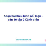 Soạn bài Kiêu binh nổi loạn | Ngữ văn 10 Cánh diều