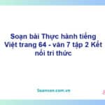 Soạn bài Thực hành tiếng Việt lớp 7 trang 64 Tập 2 | Kết nối tri thức Ngữ văn 7