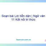 Soạn bài Lời tiễn dặn | Ngữ văn 11 Kết nối tri thức