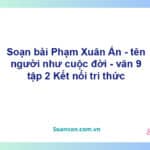 Soạn bài Phạm Xuân Ẩn - tên người như cuộc đời | Kết nối tri thức Ngữ văn 9