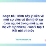 Soạn bài Trình bày ý kiến về một sự việc có tính thời sự | Chân trời sáng tạo Ngữ văn 9