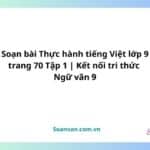 soạn bài thực hành tiếng việt lớp 9 trang 70 tập 1 kết nối tri thức ngữ văn 9