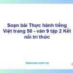 Soạn bài Thực hành tiếng Việt lớp 9 trang 50 Tập 2 | Kết nối tri thức Ngữ văn 9