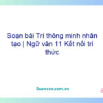 Soạn bài Trí thông minh nhân tạo | Ngữ văn 11 Kết nối tri thức