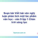 Soạn bài Viết bài văn nghị luận phân tích một tác phẩm văn học | Chân trời sáng tạo Ngữ văn 9