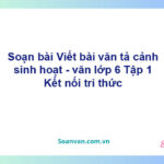 Soạn bài Viết bài văn tả cảnh sinh hoạt – Kết nối tri thức Văn 6