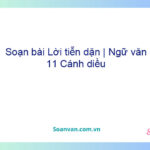 Soạn bài Lời tiễn dặn | Ngữ văn 11 Cánh diều