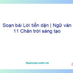 Soạn bài Lời tiễn dặn | Ngữ văn 11 Chân trời sáng tạo