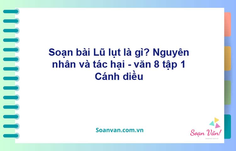 Soạn bài Lũ lụt là gì? Nguyên nhân và tác hại | Cánh diều Ngữ văn 8