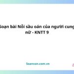 soạn bài nỗi sầu oán của người cung nữ