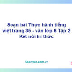 Soạn bài Thực hành tiếng việt trang 35 – Kết nối tri thức Văn 6