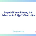 Soạn bài Vụ cải trang bất thành | Cánh diều Ngữ văn 9