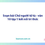 Soạn bài Chữ người tử tù | Ngữ văn 10 Kết nối tri thức