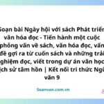 soạn bài ngày hội với sách phát triển văn hóa đọc