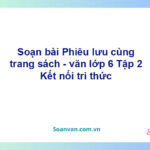 Soạn bài Phiêu lưu cùng trang sách – Kết nối tri thức Văn 6 tập 2