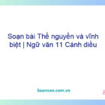 Soạn bài Thề nguyền và vĩnh biệt | Ngữ văn 11 Cánh diều