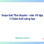 Soạn bài Thơ duyên | Ngữ văn 10 Chân trời sáng tạo