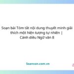 soạn bài tóm tắt nội dung thuyết minh giải thích một hiện tượng tự nhiên