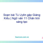 Soạn bài Tú Uyên gặp Giáng Kiều | Ngữ văn 11 Chân trời sáng tạo