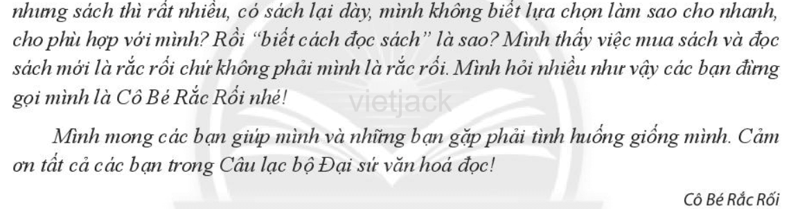 Làm thế nào để giúp Cô Bé Rắc Rối lựa chọn sách