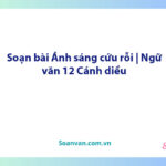 Soạn bài Ánh sáng cứu rỗi | Ngữ văn 12 Cánh diều