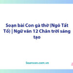 Soạn bài Con gà thờ (Ngô Tất Tố) | Ngữ văn 12 Chân trời sáng tạo