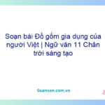 Soạn bài Đồ gốm gia dụng của người Việt | Ngữ văn 11 Chân trời sáng tạo