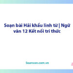 Soạn bài Hải khẩu linh từ | Ngữ văn 12 Kết nối tri thức