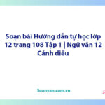 Soạn bài Hướng dẫn tự học lớp 12 trang 108 Tập 1 | Ngữ văn 12 Cánh diều