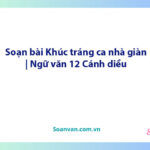 Soạn bài Khúc tráng ca nhà giàn | Ngữ văn 12 Cánh diều