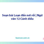 Soạn bài Loạn đến nơi rồi | Ngữ văn 12 Cánh diều