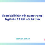 Soạn bài Nhân vật quan trọng | Ngữ văn 12 Kết nối tri thức