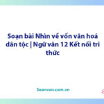 Soạn bài Nhìn về vốn văn hoá dân tộc | Ngữ văn 12 Kết nối tri thức