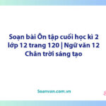 Soạn bài Ôn tập cuối học kì 2 lớp 12 trang 120 | Ngữ văn 12 Chân trời sáng tạo