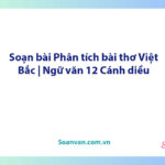 Soạn bài Phân tích bài thơ Việt Bắc | Ngữ văn 12 Cánh diều