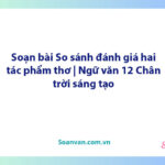 Soạn bài So sánh, đánh giá hai tác phẩm thơ | Ngữ văn 12 Chân trời sáng tạo