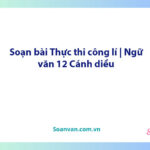 Soạn bài Thực thi công lí | Ngữ văn 12 Cánh diều