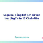 Soạn bài Tổng kết lịch sử văn học | Ngữ văn 12 Cánh diều