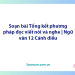 Soạn bài Tổng kết phương pháp đọc, viết, nói và nghe | Ngữ văn 12 Cánh diều