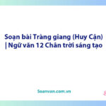 Soạn bài Tràng giang (Huy Cận) | Ngữ văn 12 Chân trời sáng tạo