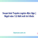 Soạn bài Tuyên ngôn độc lập | Ngữ văn 12 Kết nối tri thức